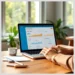 Hands typing on a laptop showing performance charts and analytics for PageSpeed Insights: How to Improve WordPress Core Web Vitals.