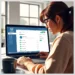 Person configuring WordPress backup settings on a laptop demonstrating How to Create a Real-Time Backup of Your WordPress Site.