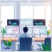 How to Track Core Web Vitals Across Multiple WordPress Sites 9 Person seated at a desk monitoring six screens filled with charts and metrics illustrating How to Track Core Web Vitals Across Multiple WordPress Sites.