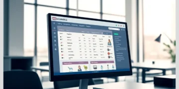 A desktop monitor displaying a WooCommerce-style admin dashboard on a tidy office desk, illustrating Essential WooCommerce Maintenance Tasks to Automate with ModularDS.